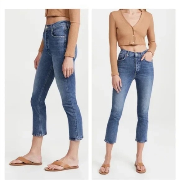 Sold ! Agolde Riley High Rise Jeans Size 27 - Picture 2 of 7